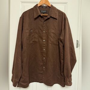 Vintage Brandini "Le Collezioni" Faux Suede Shirt
Size: Large